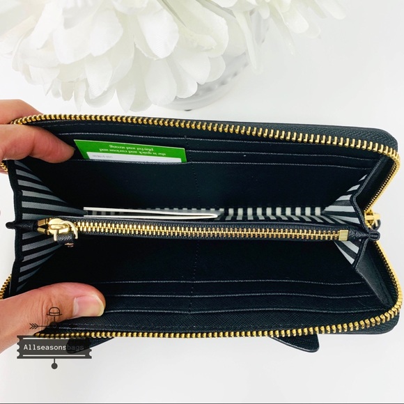 Kate spade cat meow Lottie black wallet NWT SET - Picture 8 of 8